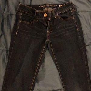 American eagle dark washed jeans
